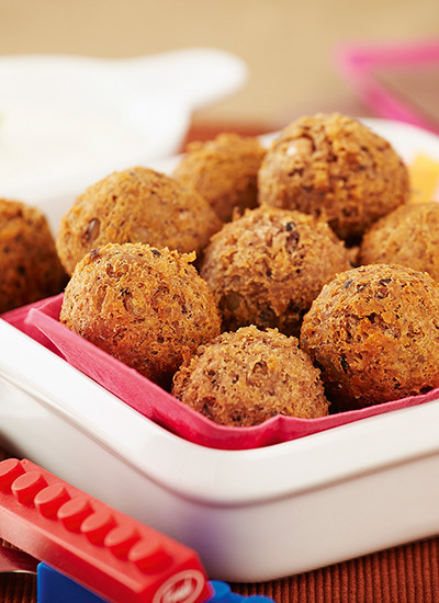 Buñuelos de frijol blanco