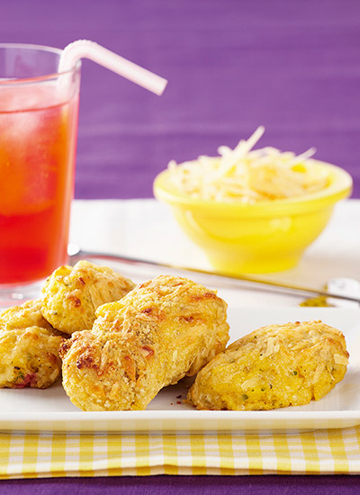 Croquetas de papa criolla con tres quesos