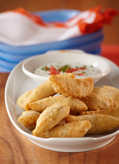 Empanaditas de espinaca y queso blanco