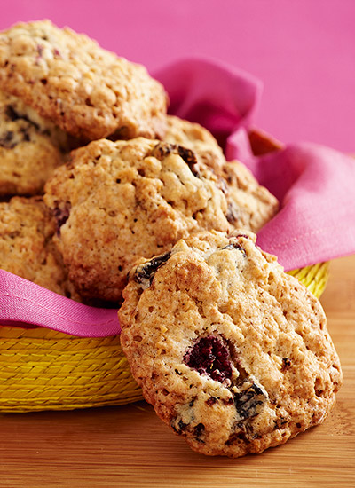 Galletas de avena con moras