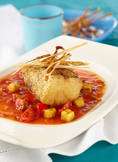 Pescado frito con salsa agridulce tailandesa