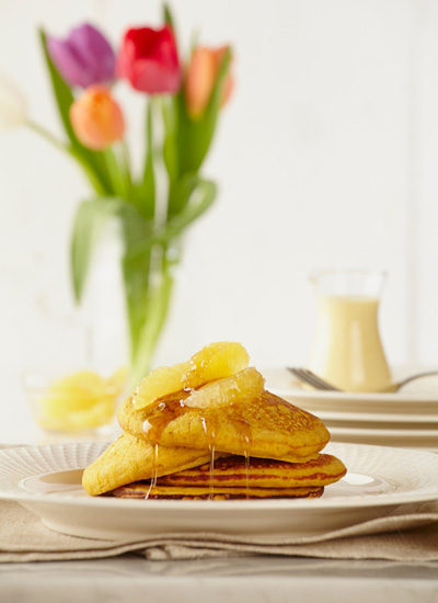 Pancakes de ahuyama y avena