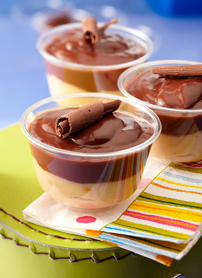 Mousse de mantequilla de mani y chocolate