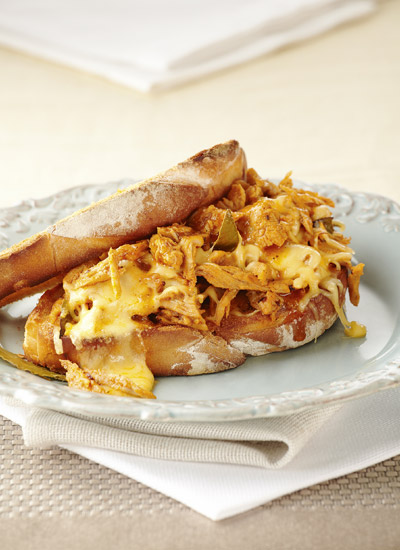 Sándwich poblano de cerdo